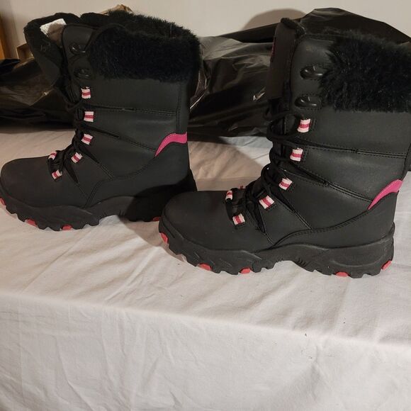Wmns Quest Black/purple Thinsulate Snow Boots Sz 8 - Picture 4 of 11